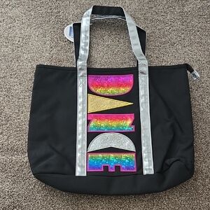 DANCE Rainbow Colorful Shimmer Tote Bag‎